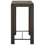 Casa si Gradina - Gradina si terasa - Mobilier exterior - Seturi mobila gradina - Set mobilier bar de gradina cu perne, 5 piese, maro, poliratan - Infinity.ro