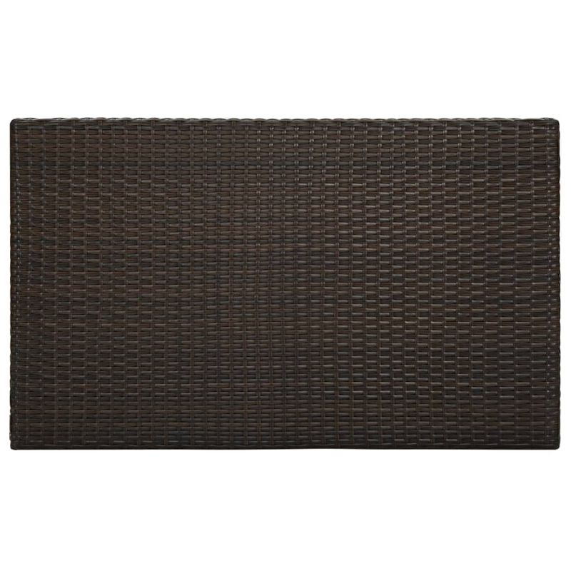 Casa si Gradina - Gradina si terasa - Mobilier exterior - Seturi mobila gradina - Set mobilier bar de gradina cu perne, 5 piese, maro, poliratan - Infinity.ro