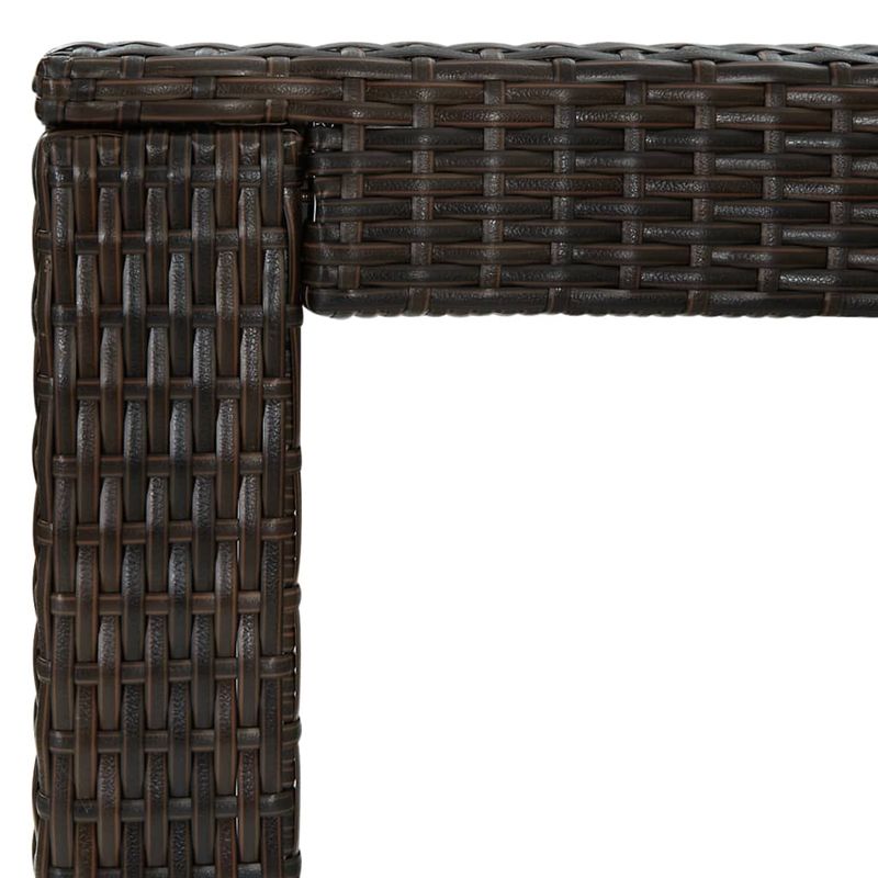 Casa si Gradina - Gradina si terasa - Mobilier exterior - Seturi mobila gradina - Set mobilier bar de gradina cu perne, 5 piese, maro, poliratan - Infinity.ro