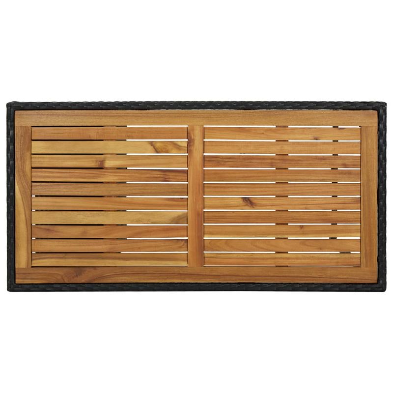 Casa si Gradina - Gradina si terasa - Mobilier exterior - Seturi mobila gradina - Set mobilier bar de gradina cu perne, 5 piese, negru, poliratan - Infinity.ro