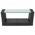 Casa si Gradina - Gradina si terasa - Mobilier exterior - Seturi mobila gradina - Set mobilier de gradina cu perne, 8 piese, negru, poliratan - Infinity.ro