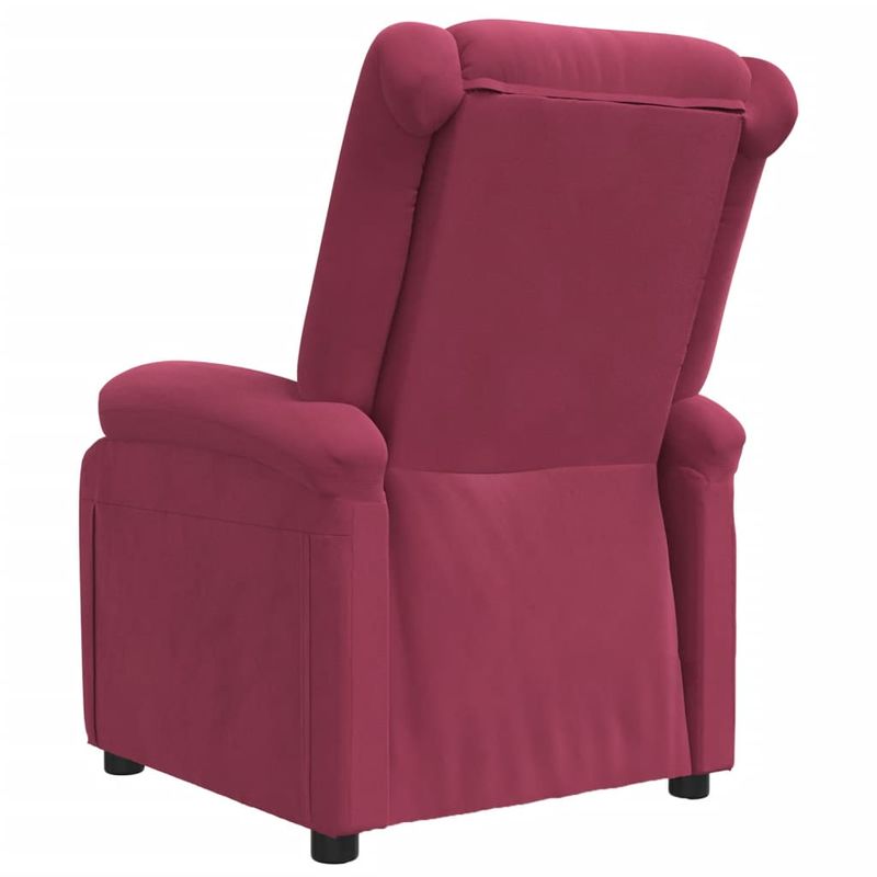 Casa si Gradina - Mobilier - Scaune si fotolii - Fotolii - Fotoliu rabatabil, rosu vin, catifea - Infinity.ro