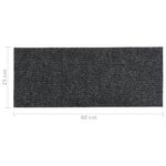 Casa si Gradina - Textile si covoare - Covoare - Covoare casa - Covorase de scari autoadezive, 15 buc., gri, 60x25 cm - Infinity.ro