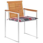 Casa si Gradina - Gradina si terasa - Mobilier exterior - Scaune si sezlonguri gradina - Scaune de gradina cu perne, 4 buc., lemn masiv de acacia - Infinity.ro