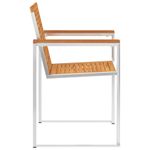 Casa si Gradina - Gradina si terasa - Mobilier exterior - Scaune si sezlonguri gradina - Scaune de gradina cu perne, 4 buc., lemn masiv de acacia - Infinity.ro