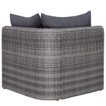 Casa si Gradina - Gradina si terasa - Mobilier exterior - Seturi mobila gradina - Set mobilier de gradina cu perne, 8 piese, gri, poliratan - Infinity.ro