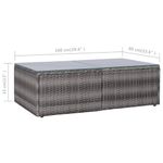 Casa si Gradina - Gradina si terasa - Mobilier exterior - Seturi mobila gradina - Set mobilier de gradina cu perne, 8 piese, gri, poliratan - Infinity.ro