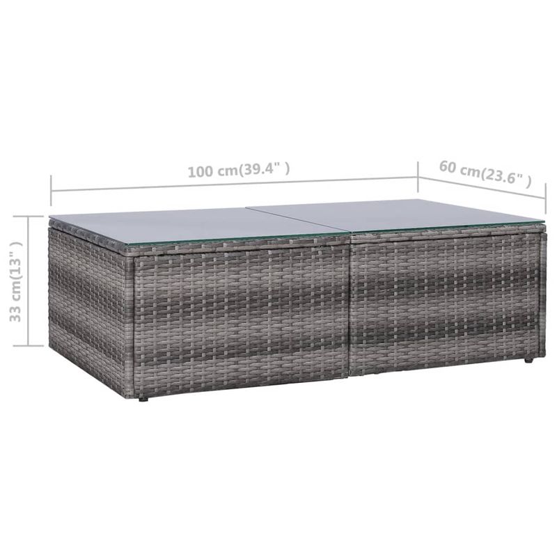 Casa si Gradina - Gradina si terasa - Mobilier exterior - Seturi mobila gradina - Set mobilier de gradina cu perne, 8 piese, gri, poliratan - Infinity.ro