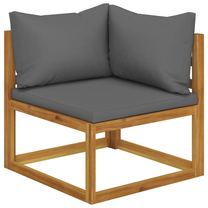 Casa si Gradina - Gradina si terasa - Mobilier exterior - Seturi mobila gradina - Set mobilier gradina cu perne, 5 piese, lemn masiv acacia - Infinity.ro