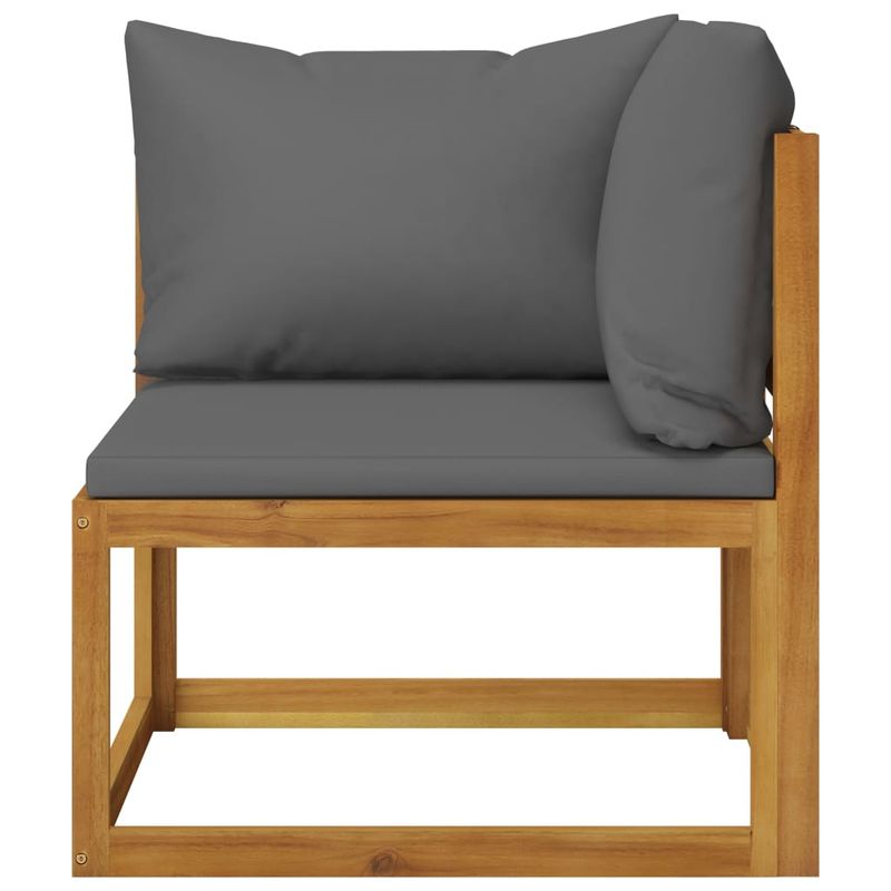 Casa si Gradina - Gradina si terasa - Mobilier exterior - Seturi mobila gradina - Set mobilier gradina cu perne, 5 piese, lemn masiv acacia - Infinity.ro