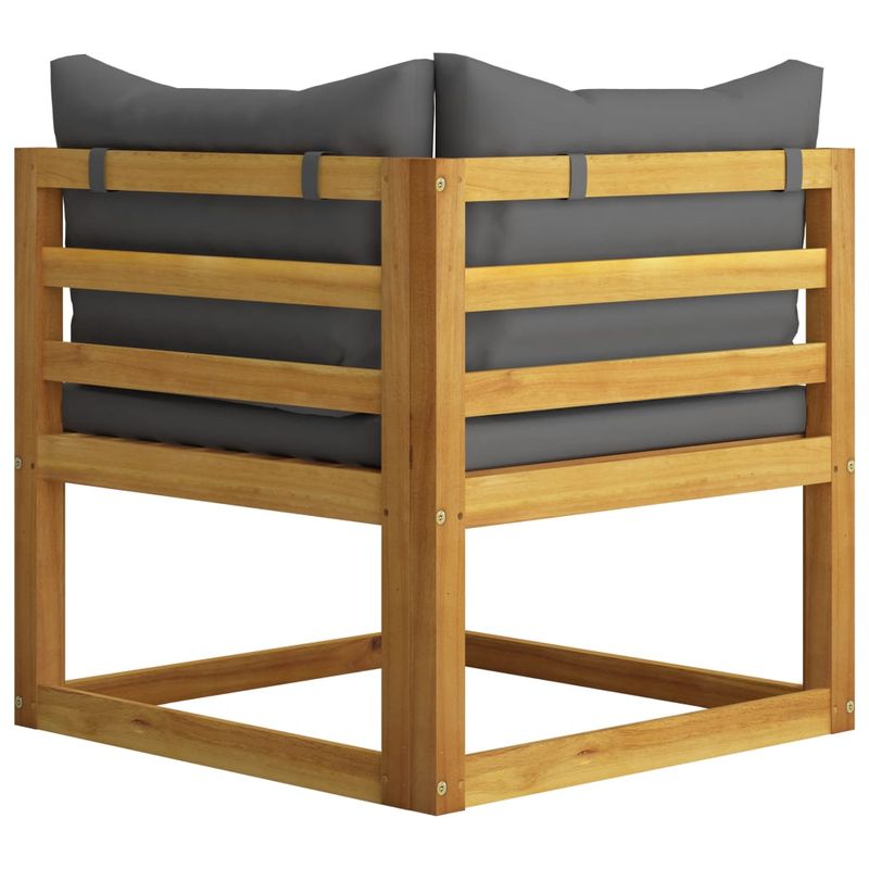 Casa si Gradina - Gradina si terasa - Mobilier exterior - Seturi mobila gradina - Set mobilier gradina cu perne, 5 piese, lemn masiv acacia - Infinity.ro