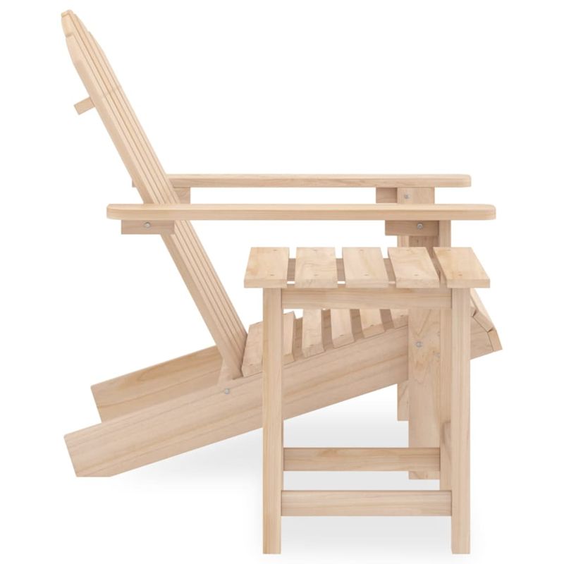 Casa si Gradina - Gradina si terasa - Mobilier exterior - Seturi mobila gradina - Scaun de gradina Adirondack cu masa, lemn masiv de brad - Infinity.ro