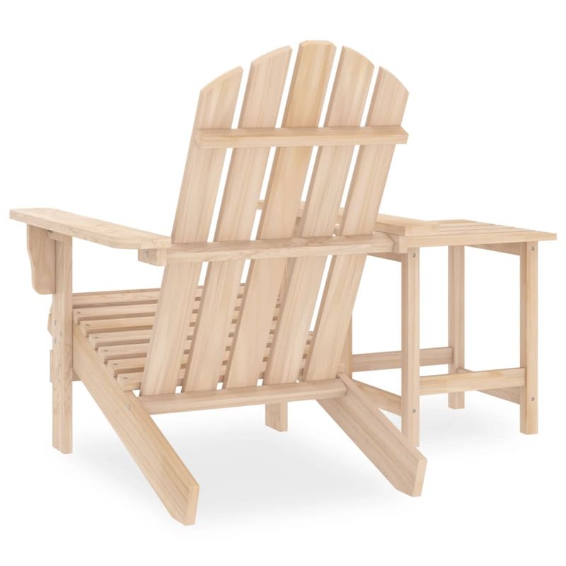 Casa si Gradina - Gradina si terasa - Mobilier exterior - Seturi mobila gradina - Scaun de gradina Adirondack cu masa, lemn masiv de brad - Infinity.ro