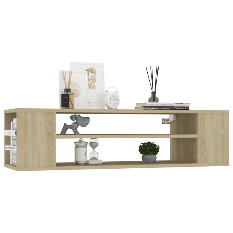 Casa si Gradina - Mobilier - Comode si corpuri - Comode - Dulap TV suspendat, stejar Sonoma, 100x30x26,5 cm, PAL - Infinity.ro