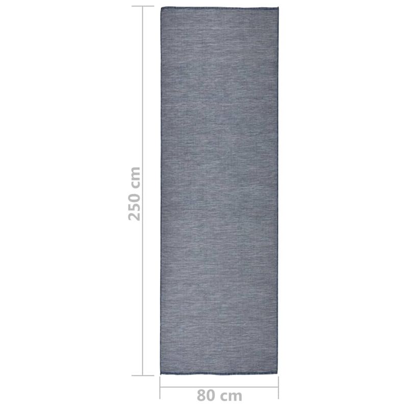 Casa si Gradina - Textile si covoare - Covoare - Covoare casa - Covor de exterior, albastru, 80x250 cm, tesatura plata - Infinity.ro