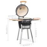 Casa si Gradina - Gradina si terasa - Gratare si accesorii - Gratare de gradina - Gratar Kamado cu afumatoare din ceramica 81 cm - Infinity.ro