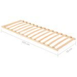 Casa si Gradina - Mobilier - Paturi si accesorii - Paturi - Baza de pat cu sipci, 13 sipci, 70x200 cm - Infinity.ro