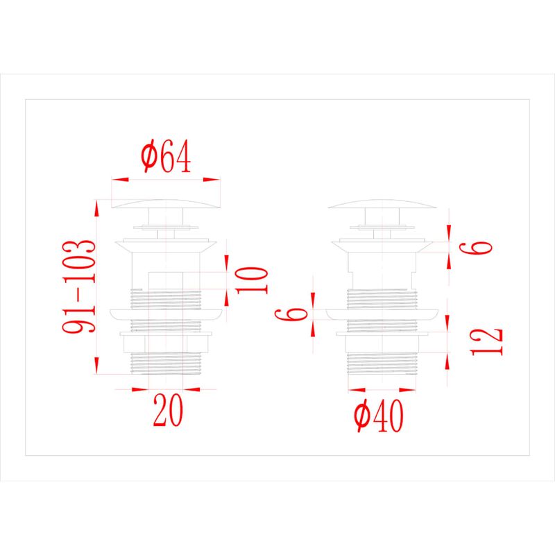 Casa si Gradina - Sanitare - Instalatii hidro - Robineti - Ventil scurgere push, functie de preaplin, auriu 6,4x6,4x9,1 cm - Infinity.ro