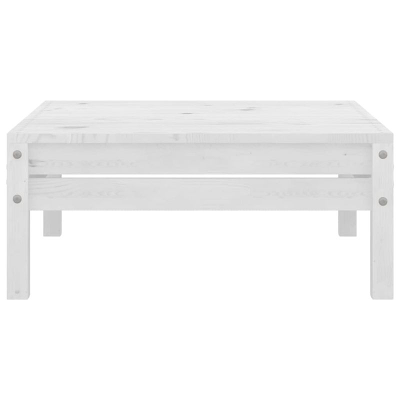 Casa si Gradina - Gradina si terasa - Mobilier exterior - Seturi mobila gradina - Set mobilier de gradina, 7 piese, alb, lemn masiv de pin - Infinity.ro