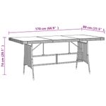 Casa si Gradina - Gradina si terasa - Mobilier exterior - Seturi mobila gradina - Set mobilier de gradina, 9 piese, poliratan - Infinity.ro