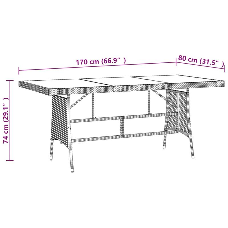 Casa si Gradina - Gradina si terasa - Mobilier exterior - Seturi mobila gradina - Set mobilier de gradina, 9 piese, poliratan - Infinity.ro