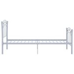 Casa si Gradina - Mobilier - Paturi si accesorii - Paturi - Cadru de pat, cu model de fotbal, gri, 90 x 200 cm, metal - Infinity.ro