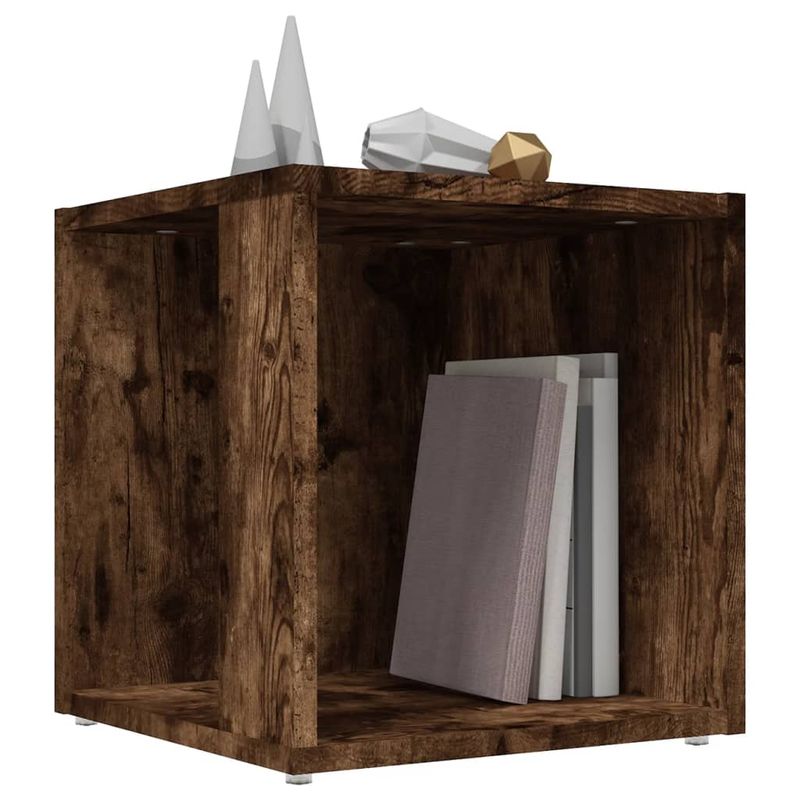 Casa si Gradina - Mobilier - Mese si birouri - Mese living - Masa laterala, stejar fumuriu, 33x33x34,5 cm, lemn prelucrat - Infinity.ro