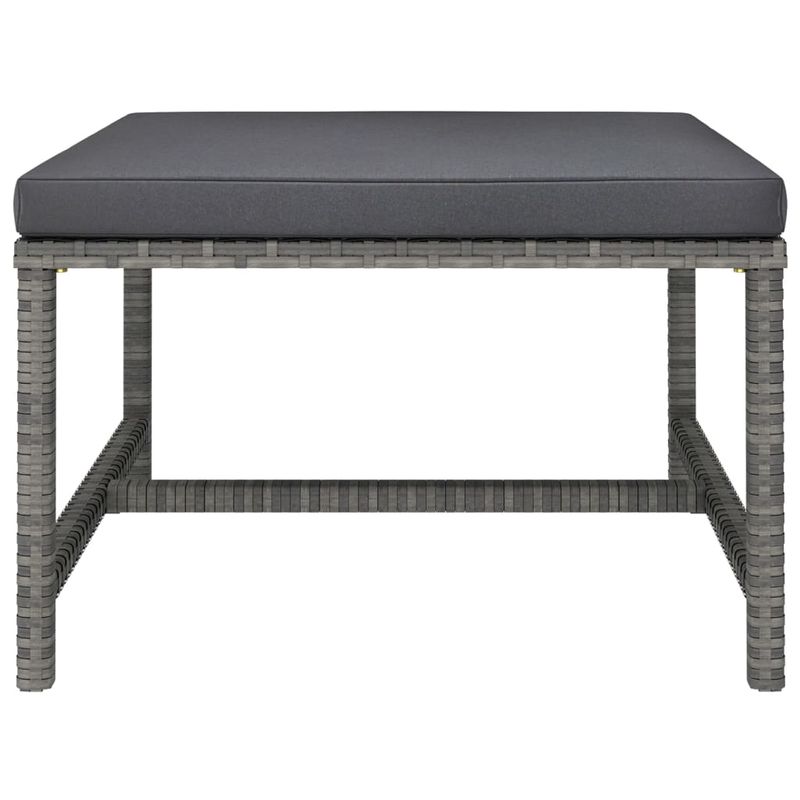 Casa si Gradina - Gradina si terasa - Mobilier exterior - Seturi mobila gradina - Set mobilier de gradina cu perne, 3 piese, gri, poliratan - Infinity.ro