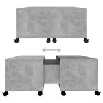 Casa si Gradina - Mobilier - Mese si birouri - Masute de cafea - Masuta de cafea, gri beton , 75x75x38 cm , PAL - Infinity.ro