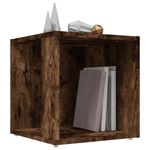 Casa si Gradina - Mobilier - Mese si birouri - Mese living - Masa laterala, stejar fumuriu, 33x33x34,5 cm, lemn prelucrat - Infinity.ro