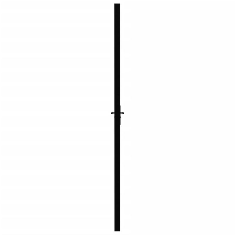 Casa si Gradina - Constructii - Usi interior, exterior si garaj - Usi garaj - Usa de interior, negru, 102,5x201,5 cm, sticla ESG și aluminiu, model 2 bare orizontale - Infinity.ro