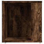 Casa si Gradina - Mobilier - Mese si birouri - Mese living - Masa laterala, stejar fumuriu, 33x33x34,5 cm, lemn prelucrat - Infinity.ro