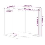 Casa si Gradina - Mobilier - Mese si birouri - Mese living - Masa laterala, stejar fumuriu, 33x33x34,5 cm, lemn prelucrat - Infinity.ro