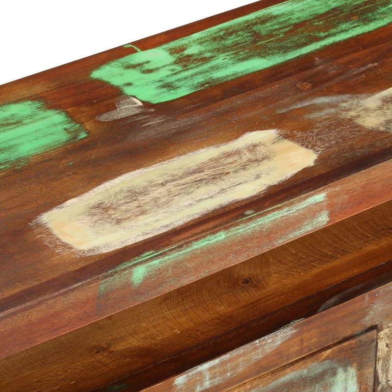 Casa si Gradina - Mobilier - Comode si corpuri - Comode - Comoda TV, 110x30x40 cm, multicolor, lemn masiv reciclat - Infinity.ro