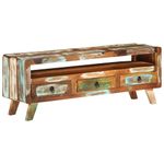 Casa si Gradina - Mobilier - Comode si corpuri - Comode - Comoda TV, 110x30x40 cm, multicolor, lemn masiv reciclat - Infinity.ro