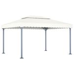 Casa si Gradina - Gradina si terasa - Umbrele si pavilioane - Pavilioane - Pavilion cu siruri lumini LED, crem, 400x300 cm, aluminiu - Infinity.ro