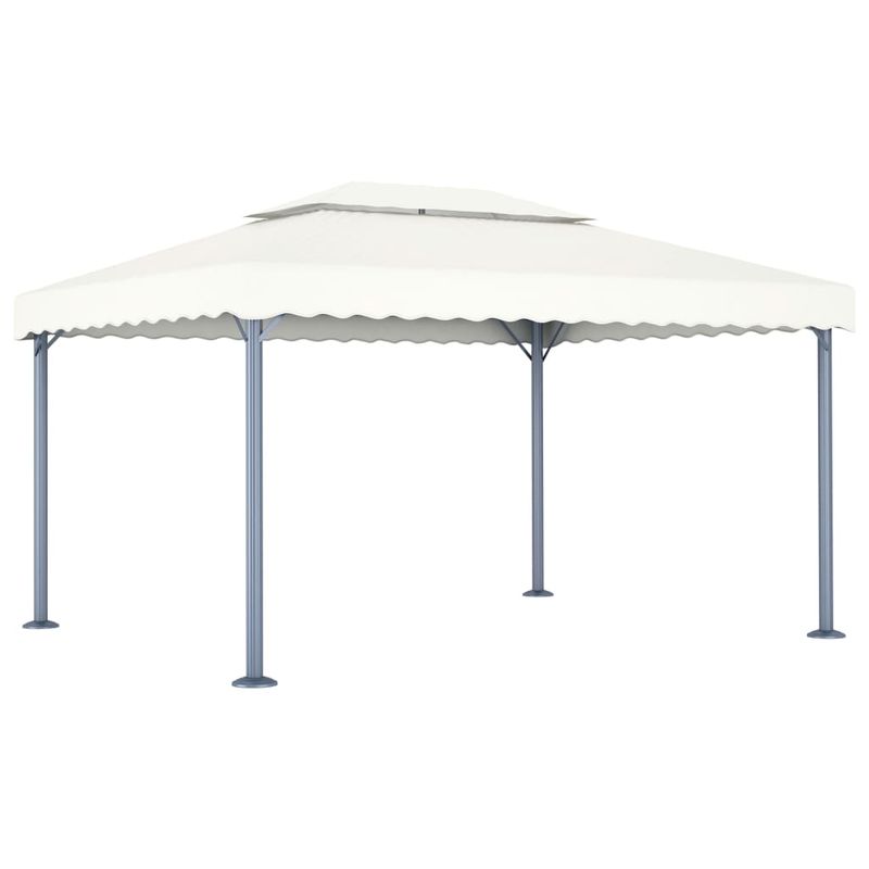 Casa si Gradina - Gradina si terasa - Umbrele si pavilioane - Pavilioane - Pavilion cu siruri lumini LED, crem, 400x300 cm, aluminiu - Infinity.ro
