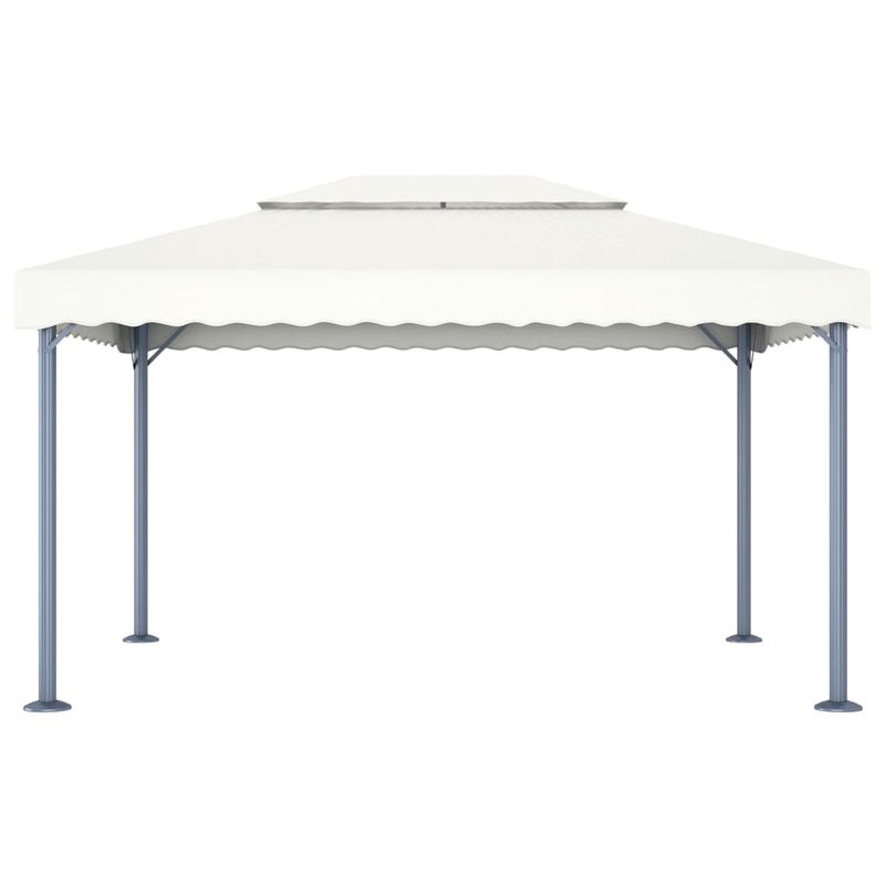 Casa si Gradina - Gradina si terasa - Umbrele si pavilioane - Pavilioane - Pavilion cu siruri lumini LED, crem, 400x300 cm, aluminiu - Infinity.ro