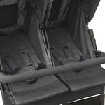 Jucarii, Copii si Bebe - Carucioare si articole de transport - Carucioare - Carucioare standard - Carucior dublu, antracit, otel - Infinity.ro