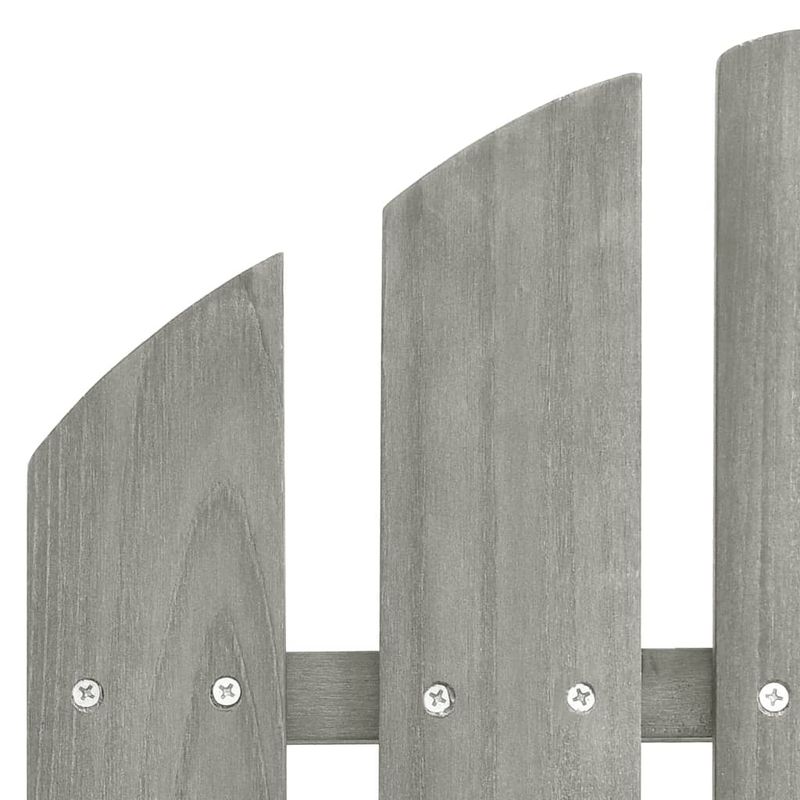 Casa si Gradina - Gradina si terasa - Mobilier exterior - Seturi mobila gradina - Scaun de gradina Adirondack cu masa&otoman, gri, lemn brad - Infinity.ro