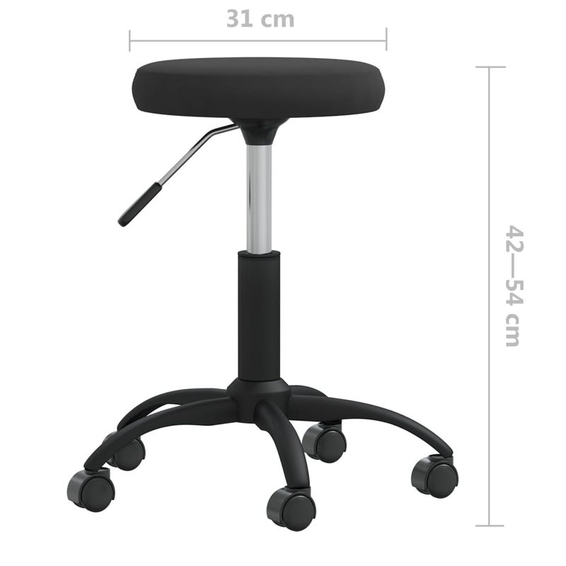 Casa si Gradina - Mobilier - Scaune si fotolii - Scaune - Scaune de bucatarie, negru, catifea - Infinity.ro