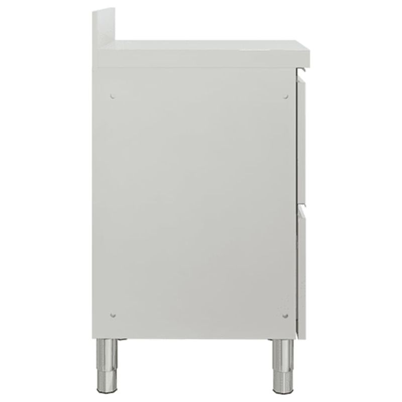 Casa si Gradina - Mobilier - Comode si corpuri - Corpuri bucatarie - Dulap de bucatarie comercial cu 2 sertare, otel inoxidabil - Infinity.ro