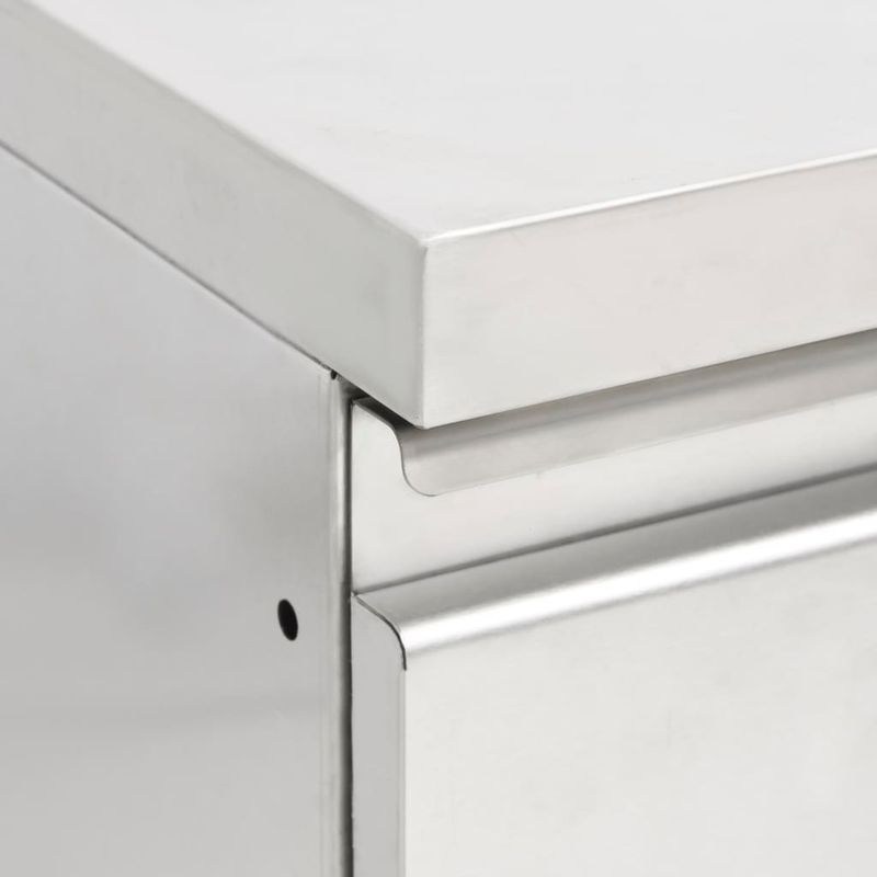 Casa si Gradina - Mobilier - Comode si corpuri - Corpuri bucatarie - Dulap de bucatarie comercial cu 2 sertare, otel inoxidabil - Infinity.ro