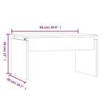Casa si Gradina - Mobilier - Mese si birouri - Masute de cafea - Masuta de cafea, stejar fumuriu, 68x50x38 cm, lemn prelucrat - Infinity.ro