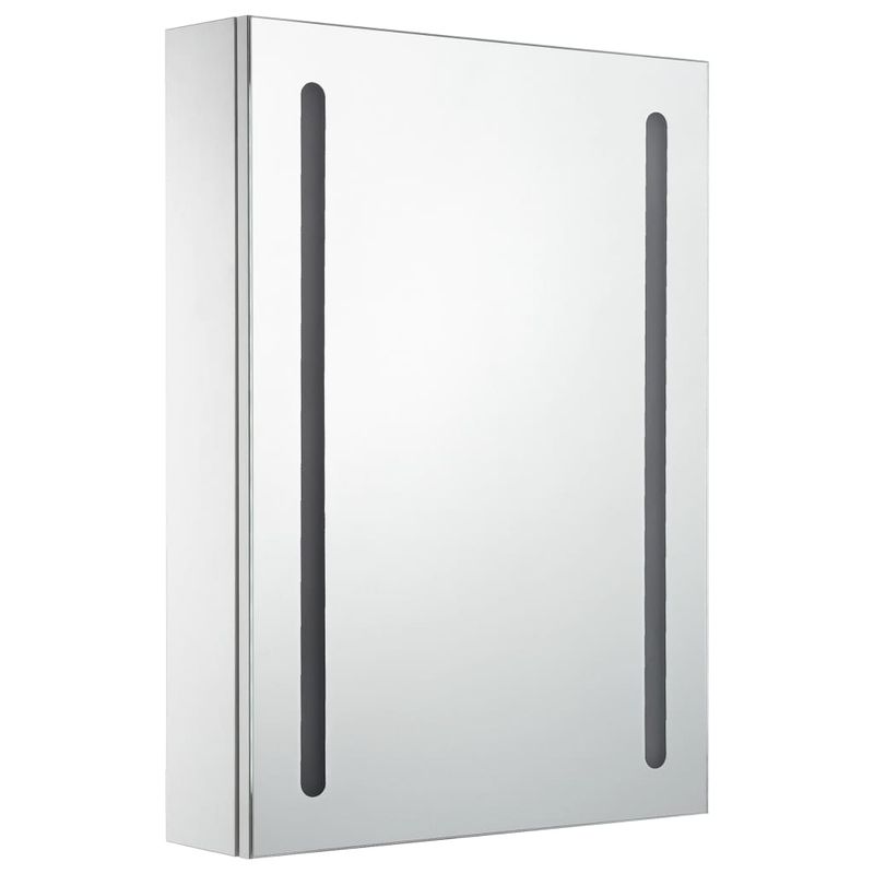 Casa si Gradina - Mobilier - Comode si corpuri - Masute de toaleta - Dulap de baie cu oglinda si LED-uri, 50 x 13 x 70 cm - Infinity.ro