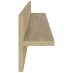 Casa si Gradina - Mobilier - Biblioteci si rafturi - Rafturi - Rafturi de perete, 2 buc., stejar sonoma, 80x11,5x18 cm, PAL - Infinity.ro
