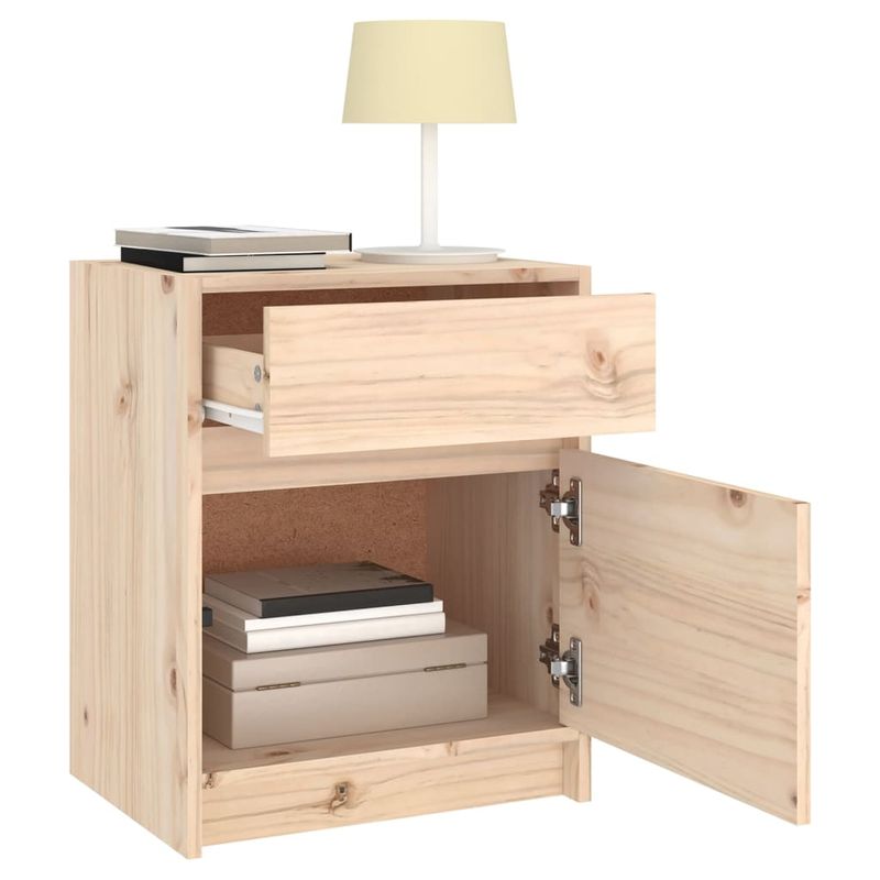 Casa si Gradina - Mobilier - Comode si corpuri - Noptiere - Noptiera, 40x31x50 cm, lemn masiv de pin - Infinity.ro