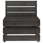 Casa si Gradina - Gradina si terasa - Mobilier exterior - Seturi mobila gradina - Set mobilier de gradina, 8 piese, gri, lemn de pin tratat - Infinity.ro