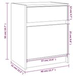 Casa si Gradina - Mobilier - Comode si corpuri - Noptiere - Noptiera, 40x31x50 cm, lemn masiv de pin - Infinity.ro