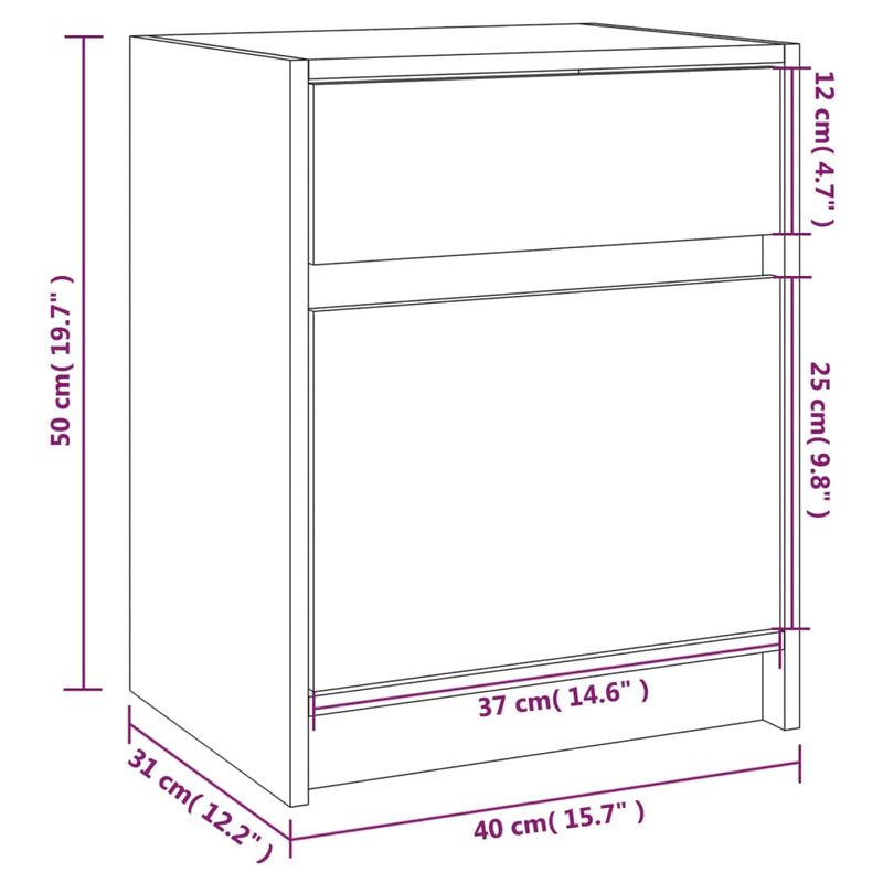 Casa si Gradina - Mobilier - Comode si corpuri - Noptiere - Noptiera, 40x31x50 cm, lemn masiv de pin - Infinity.ro